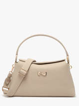 Sac Port� �paule Freesia Cuir Nathan baume Beige eden 4