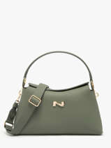 Leather Freesia Shoulder Bag Nathan baume Green eden 4