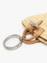 Longchamp Le roseau raphia Key rings Beige-vue-porte