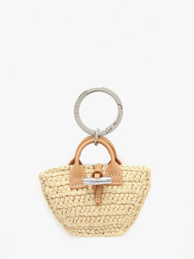 Longchamp Le roseau raphia Key rings Beige