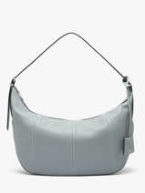Large Leather Victoire Hobo Bag Lancel Blue victoire A13994