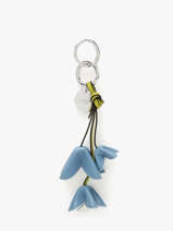 Leather Tutti Fleuri Bag Charm Lancel Blue charms A14117