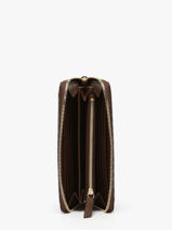 Leather Wallet Premier Flirt Lancel Brown premier flirt A10111-vue-porte