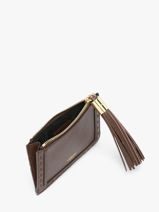 Card Holder Premier Flirt Leather Lancel Brown premier flirt A14033-vue-porte