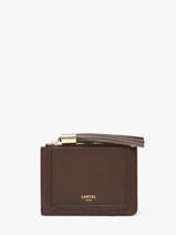 Card Holder Premier Flirt Leather Lancel Brown premier flirt A14033