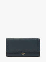Wallet Leather Lancel Blue premier flirt A10525