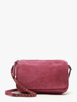 Sac Bandouli�re Leather Biba Rose leather BET12L