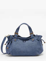 Crossbody Bag Canvas Cotton Gerard darel Blue canvas D489