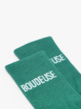 Chaussettes Miniprix Vert socks A06-vue-porte