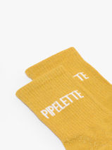 Chaussettes Miniprix Jaune socks A02-vue-porte