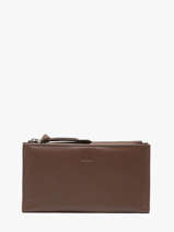 Wallet Leather Biba Brown wallet VAW2L
