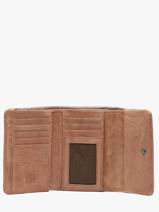 Portefeuille Cuir Biba Beige wallet TOT1L-vue-porte