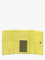 Portefeuille Cuir Biba Jaune wallet TOT2L-vue-porte