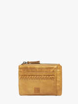 Porte-cartes Heritage Cuir Biba Jaune heritage WIN8L