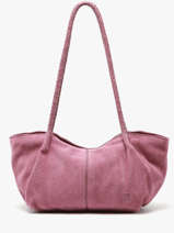 Sac Port� �paule Leather Biba Rose leather SOR4L
