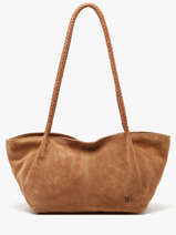 Shoulder Bag Leather Biba Brown leather SOR4L