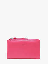 Wallet Leather Biba Pink wallet VAW3L