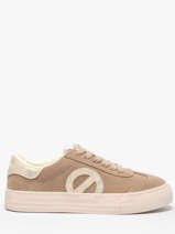 Sneakers In Leather No name Beige women ACEZ0404