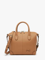 Sac Port� Main Clark Cuir Nathan baume Marron drive 1