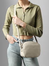 Shoulder Bag Confort Leather Hexagona Beige confort 469993-vue-porte
