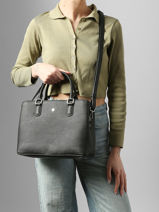 Satchel Maya Hexagona Black maya 2120200-vue-porte