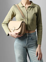 Shoulder Bag Zora Hexagona Beige zora 8620230-vue-porte