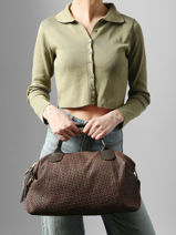 Satchel Beautiful Leather Milano Brown beautiful BE25111-vue-porte