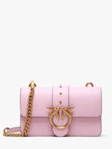 Sac Bandouli�re Love Bag Icon Cuir Pinko Rose love bag icon A0F1