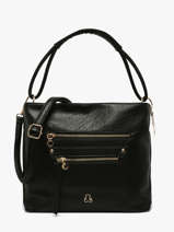 Sac Port� �paule Bride Lulu castagnette Noir bride ALEXI