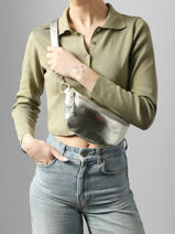 Belt Bag Leather Milano Silver nine NI19091-vue-porte