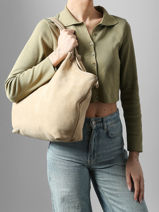 Sac Port� �paule Velvet Caviar Cuir Milano Beige velvet caviar VC241110-vue-porte