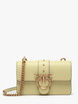 Sac Bandouli�re Love Bag Icon Cuir Pinko Vert love bag icon A0F1