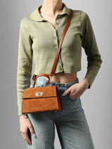 Sac Port� �paule Velvet Caviar Cuir Milano Vert velvet caviar VC25116-vue-porte