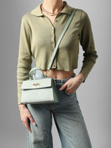 Shoulder Bag Velvet Caviar Leather Milano Green velvet caviar VC25116-vue-porte