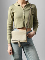 Sac Bandouli�re Caviar Cuir Milano Beige caviar CA22112-vue-porte