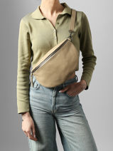 Sac Banane Caviar Cuir Milano Beige caviar CA21123-vue-porte