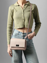 Sac Bandouli�re Caviar Cuir Milano Beige caviar CA24061-vue-porte