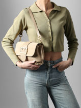 Sac Port� Main Velvet Caviar Cuir Milano Beige velvet caviar VC25114-vue-porte