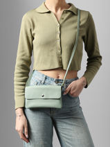 Sac Bandouli�re Caviar Cuir Milano Vert caviar CA23067-vue-porte