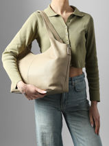 Shoulder Bag Caviar Leather Milano Beige caviar CA25061-vue-porte