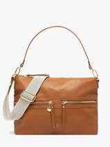 Shoulder Bag Zip Lulu castagnette Brown zip ALCIDE
