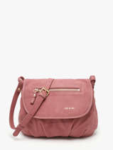 Sac Bandouli�re Jen Cuir Nat et nin Rose vintage JEN