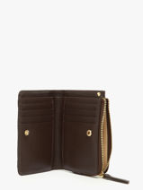 Wallet Leather Vintage Nat et nin Brown vintage ROZA-vue-porte