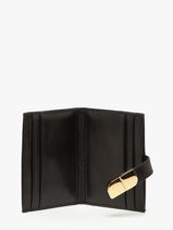 Portefeuille Vintage Cuir Nat et nin Noir vintage AUDE-vue-porte