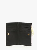 Coin Purse Vintage Leather Nat et nin Black vintage OSHI-vue-porte