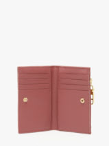 Coin Purse Vintage Leather Nat et nin Pink vintage OSHI-vue-porte