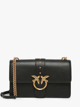 Sac Bandouli�re Love Bag Icon Pinko Noir love bag icon AF1