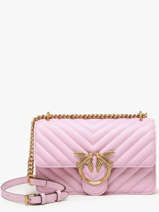 Crossbody Bag Love Bag Quilt Leather Pinko Pink love bag quilt A0GK