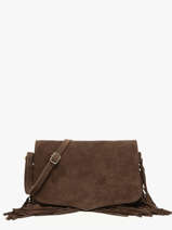 Shoulder Bag Velvet Milano Brown velvet VE24115O