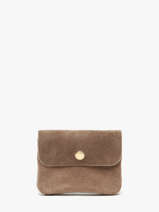 Coin Purse Velvet Leather Milano Beige velvet VE23091O